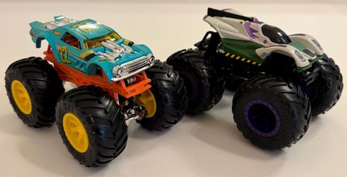 Hot Wheels Monster Trucks: Night Shifter and Buzz Lightyear