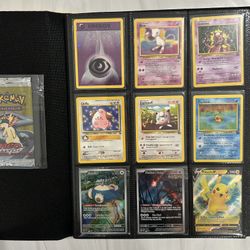 Pokemon Vintage WOTC & Modern Card Lot Binder Promos Bulk + Neo Genesis Wrapper