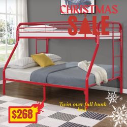 Twin Over Full Bunk Bed Metal Frame 