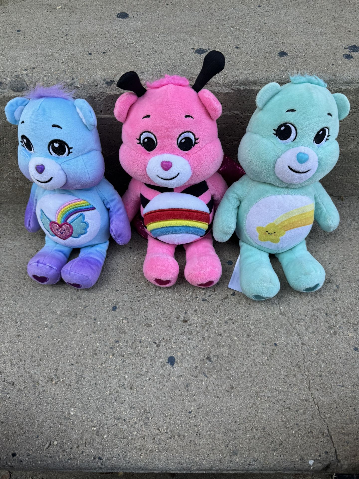 Lot Of 3 Care Bear Plushies