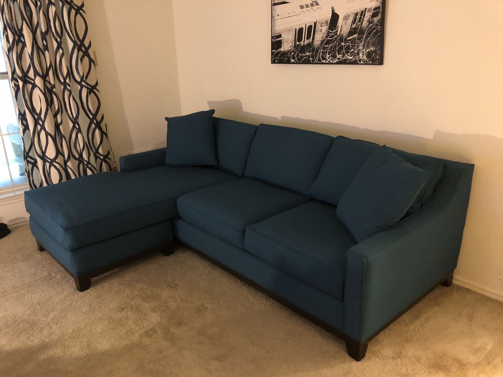 Blue sectional sofa