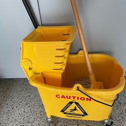 Commercial mop and bucket new