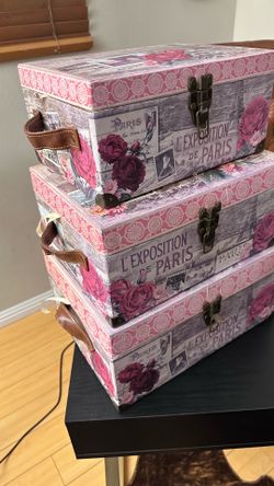 Paris Decorative Storage Boxes – Set of 3