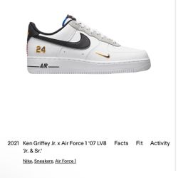 2021 Ken Griffey Jr. x Air Force 1 '07 LV8 'Jr. & Sr.'