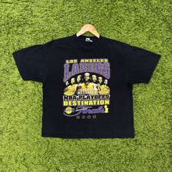 Vintage Los Angeles Lakers 2004 NBA FINALS T Shirt Large Kobe Shaq