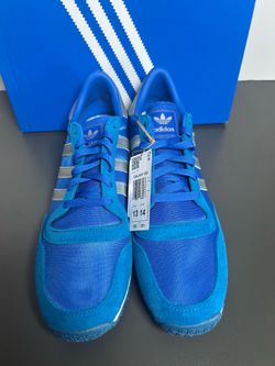 adidas Originals Galaxy OG JR6169 Blue Silver Metallic Sneakers Men’s Size 13 NWT
