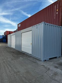 40FT SHIPPING CONTAINER – WIND & WATERTIGHT | HEAVY DUTY STORAGE SHED | CONNEX BOX (DUAL 7FT ROLL-UP DOORS)