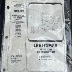 Craftsman Miter Saw Accessory Kit. 