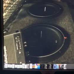 Rockford Fosgate 12’s & Fosgate 500watt Amp