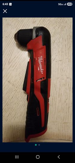 Milwaukee M12 12V Lithium-Ion Cordless 3/8 in. Right Angle Drill Tool Only 