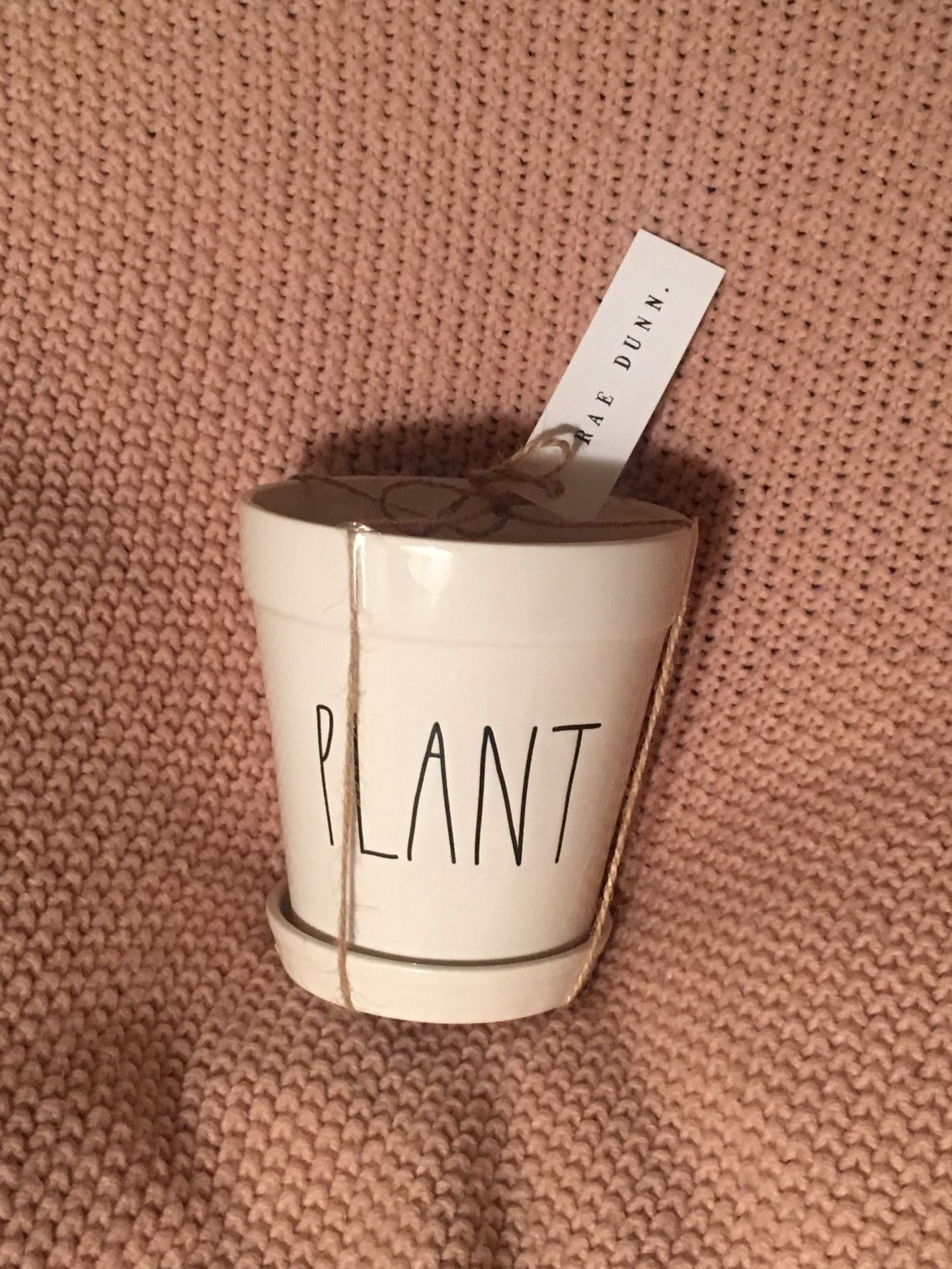 New Rae Dunn PLANT Flower Pot Planter size small