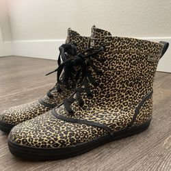 Keds Leopard Rain Boots