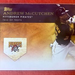 Andrew McCutchen 2012 Topps Golden Moments “Trio of Trots” Card