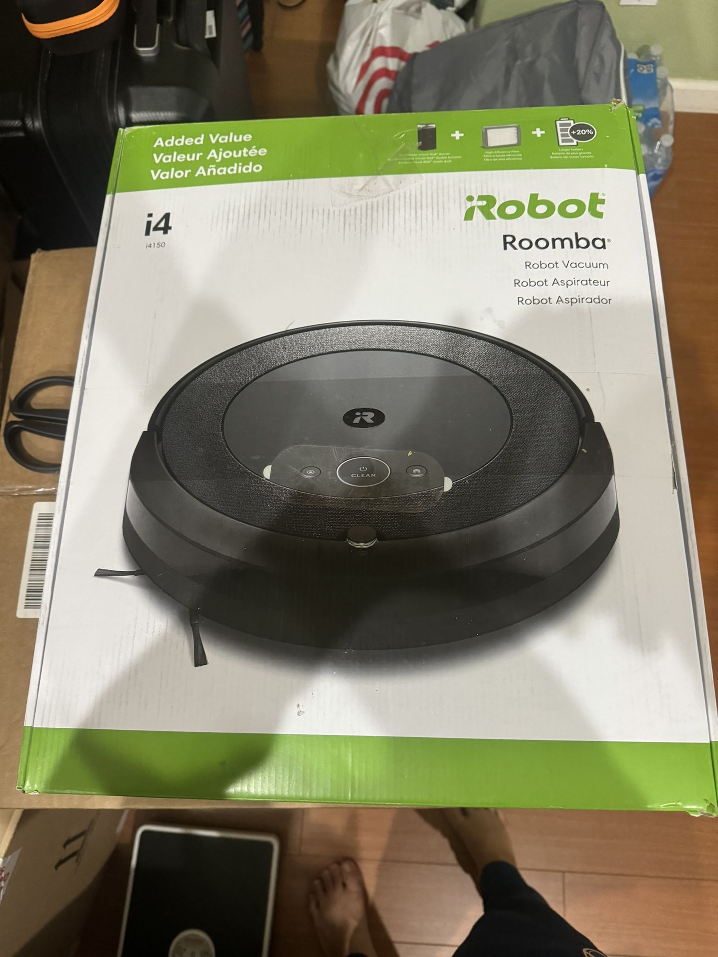 iRobot Roomba i4 EVO Wi-Fi Connected Robot Vacuum – Clean by Room with Smart Mapping Compatible with Alexa, Ideal for Pet Hair, Carpet and Hard Floors