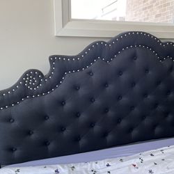 King Platform Bed Frame + Headboard