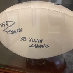 Russell Wilson Autographed Football 
