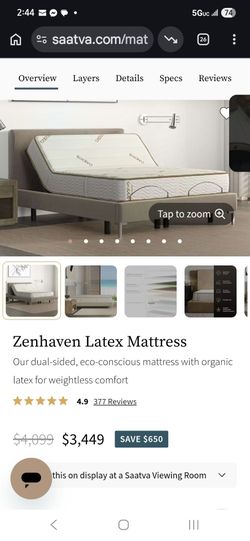 King Saatva Zenhaven Latex Mattress
