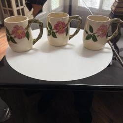 Franciscan Desert Rose 3-grand mugs