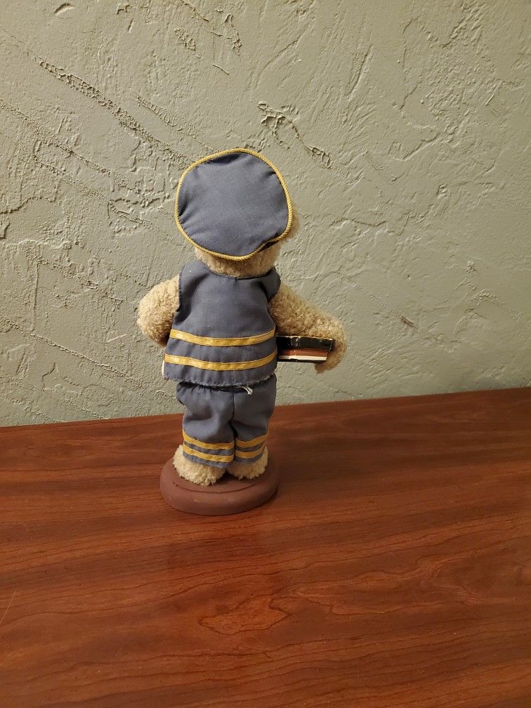 Nautical Bear Holding A Boat And Life Saver Floater