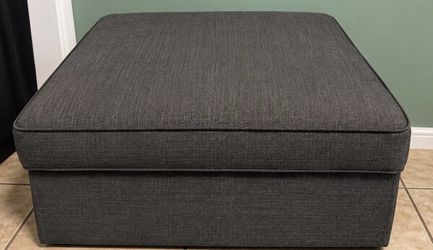 Large Square Upholstered Storage Ottoman