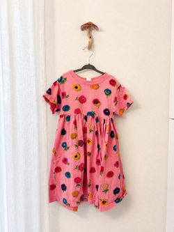 90s Vintage Soup Kids Girls Short Sleeve Floral Dress – Size Medium