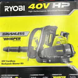 Ryobi 40v Backpack Blower New In Box Sealed