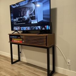 Tv Stand With Custom Made Steel Legs