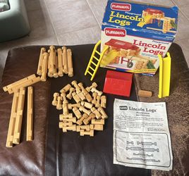 Vintage 1992 Playskool Lincoln Logs Playground Set