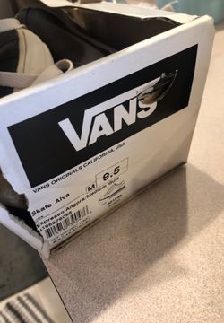 Brand new espresso colored leather vans