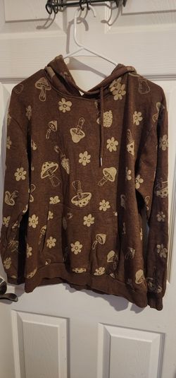 brown mushroom spring lightweight hoodie