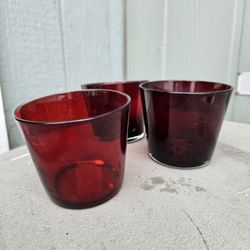 Red Glass Vases