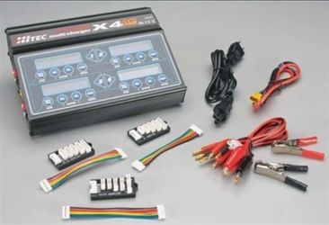 Hitec X4 Plus AC/DC 4-Port Battery Charger for LiPo, LiFe, Li-Ion, NiCD, NiMH