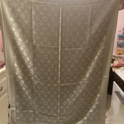 Silver And Gold Fashion Scarf Long NEW