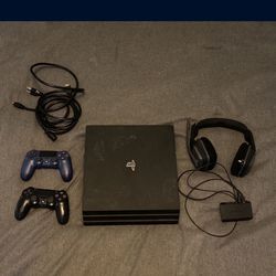 1TB PS4 Pro w/ Astro A20 Headset & Controllers