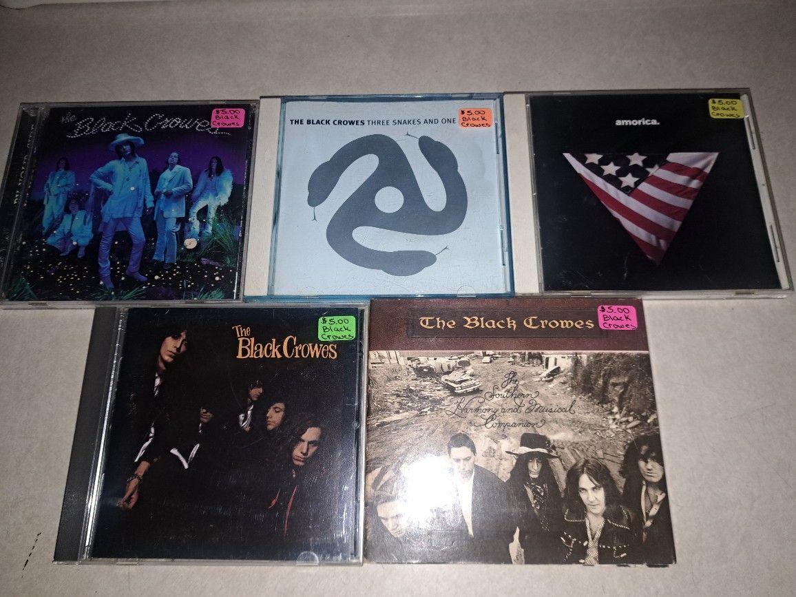 5 Black Crowes CD Record Albums
