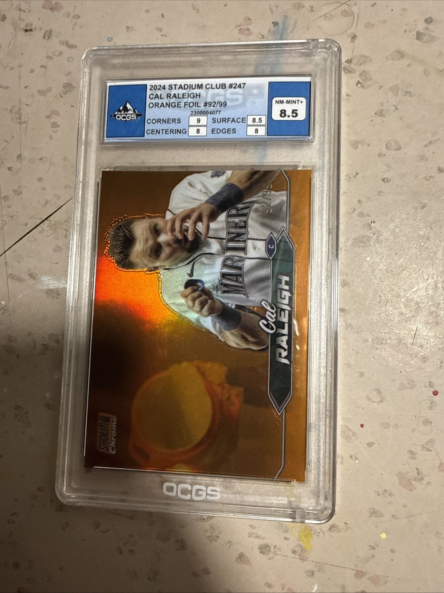 Cal Raleigh Orange Wave /99