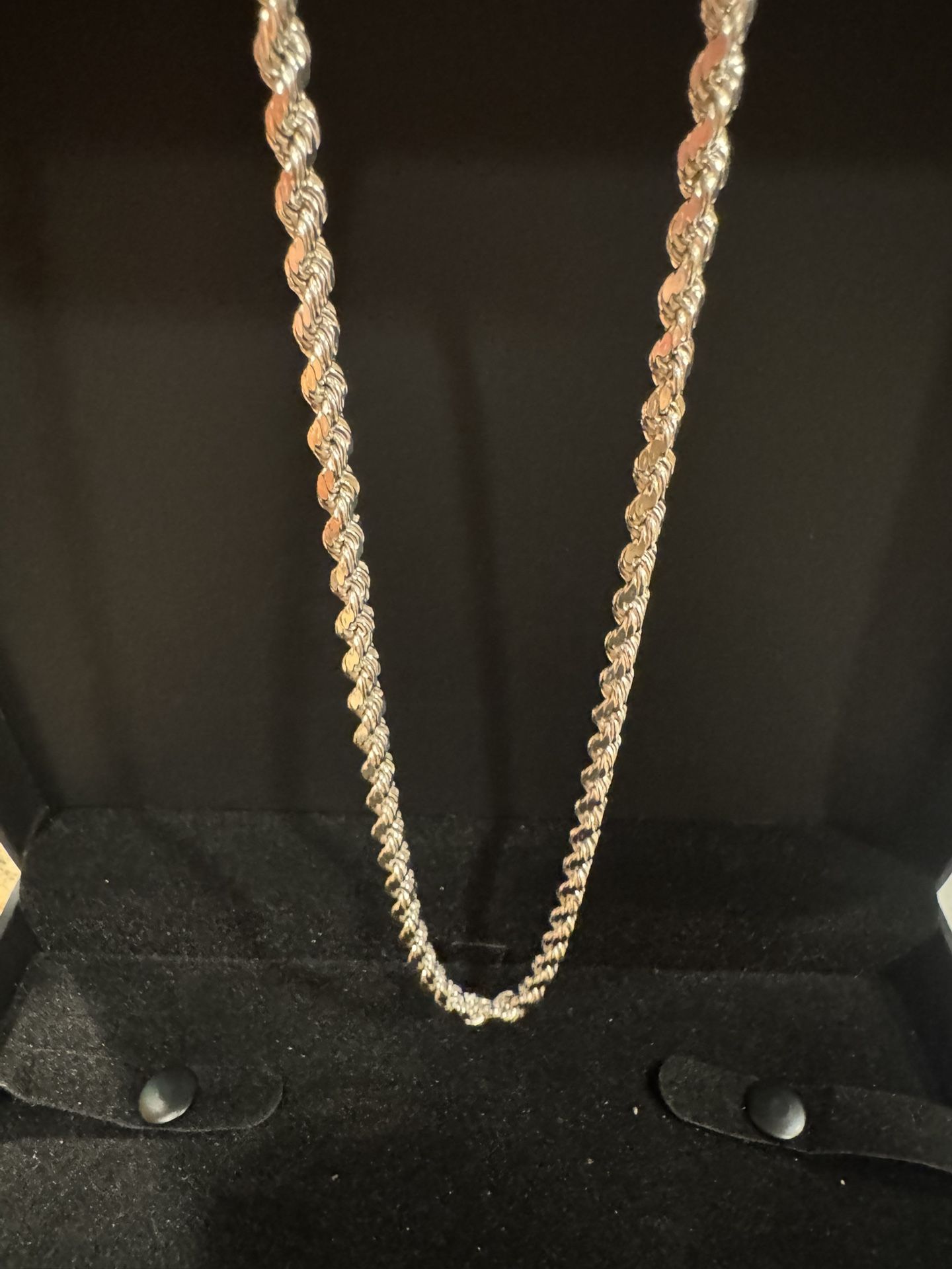 925 SILVER - 18 inch - 3.5mm -DIAMOND-CUT - ROPE CHAIN