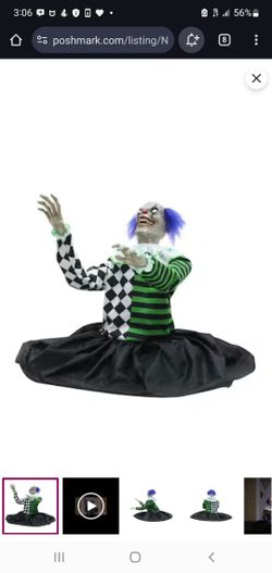 Halloween Pneumatic Clown Reacher