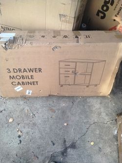 3 Drawer Mobile Cabinet