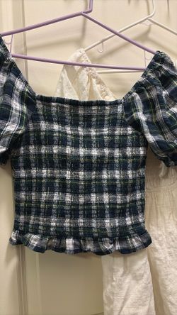 Plaid crop top