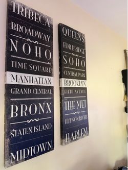 NY Artwork - 3 pieces