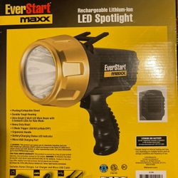 EverStart Maxx Rechargeable Lithium-ION LED Spotlight Up To 1200 Lumens 