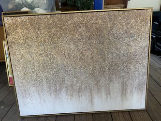 Large Wall Decor Glittery Gold