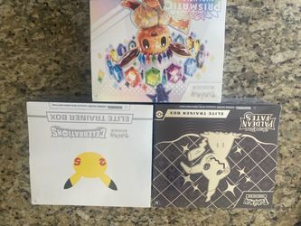 Pokémon Elite Trainer Boxes, Celebrations, Paldean, Prismatic