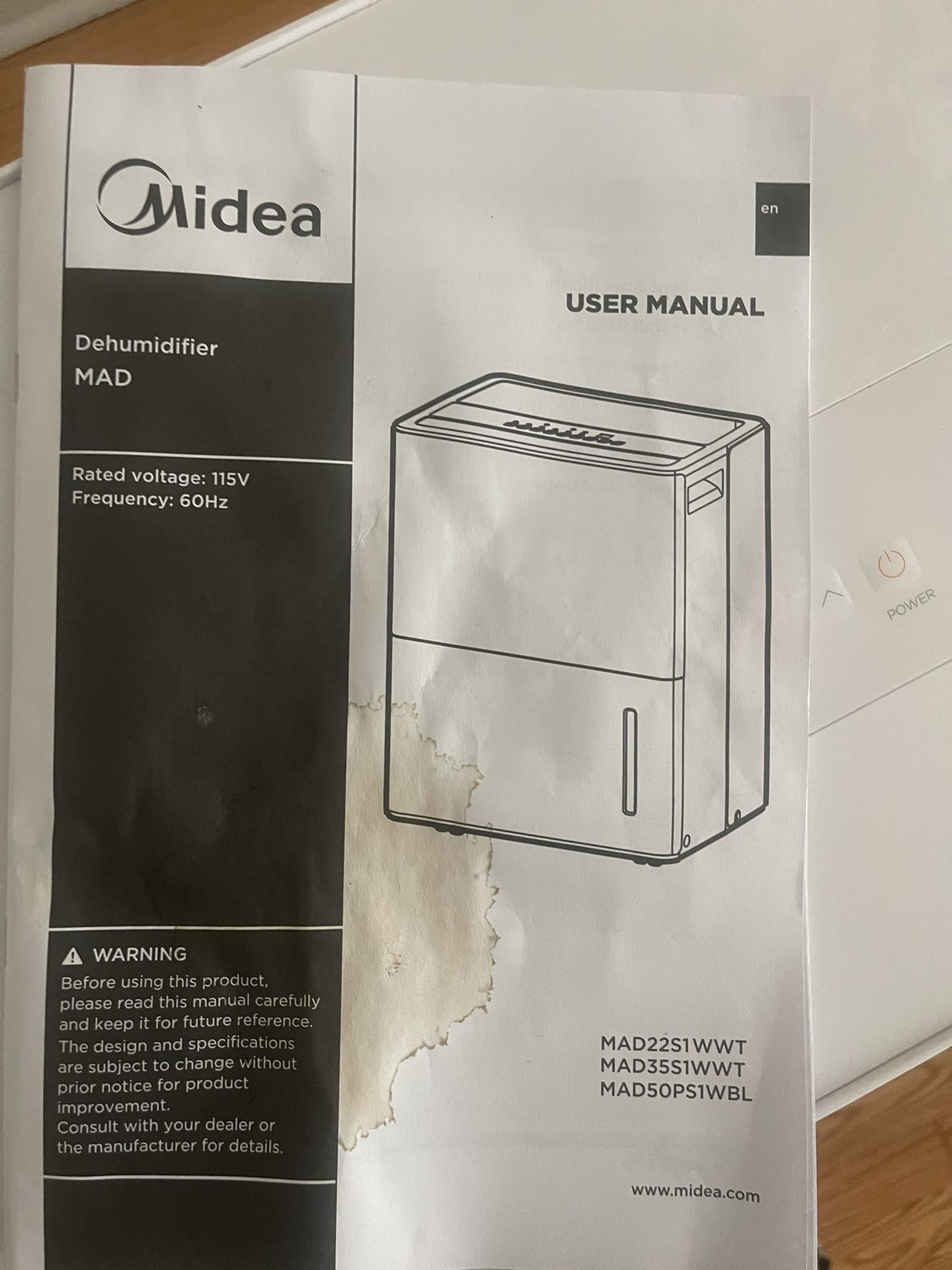Midea Dehumidifier