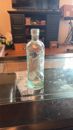 Antique glass bottle and bathed medicine or bitters bottle