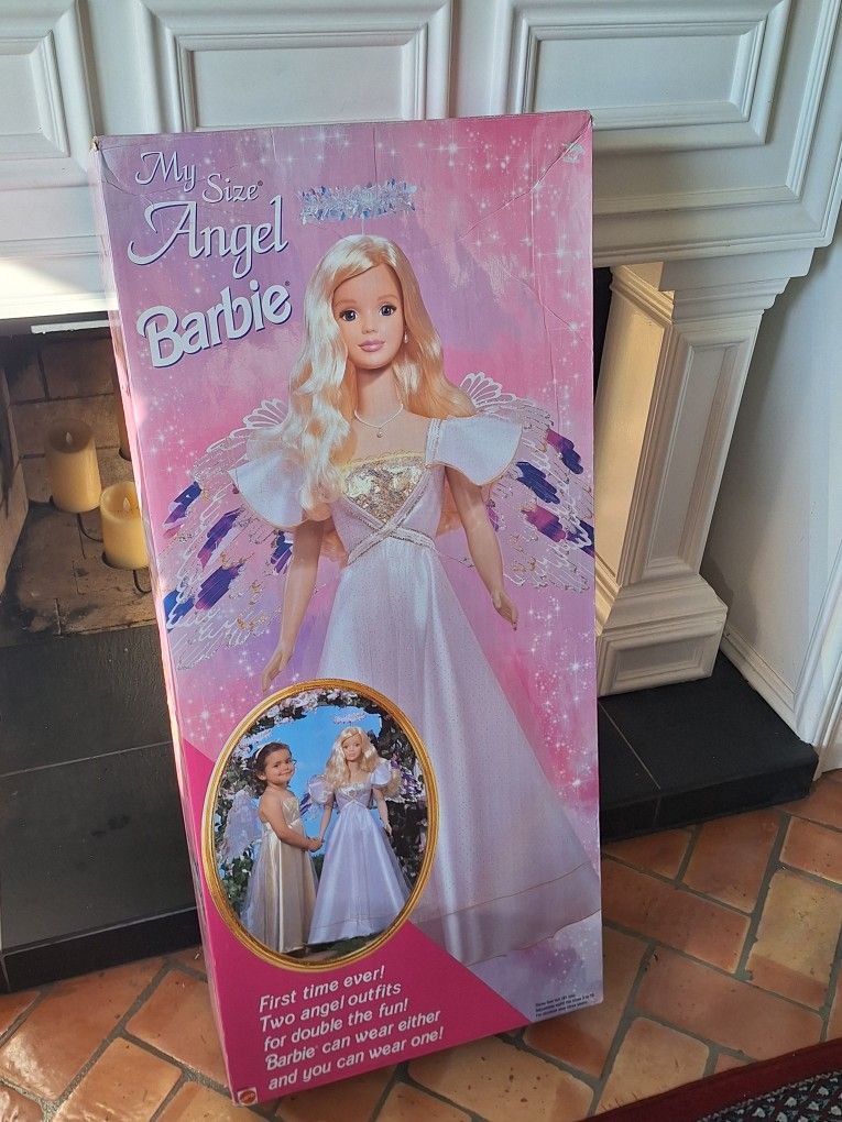 3 Foot BARBIE - My Size Angel Barbie - Brand New In Unopened Box - Vintage Find!