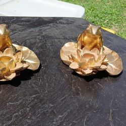 Tea Light Frog Lily Pad Holder