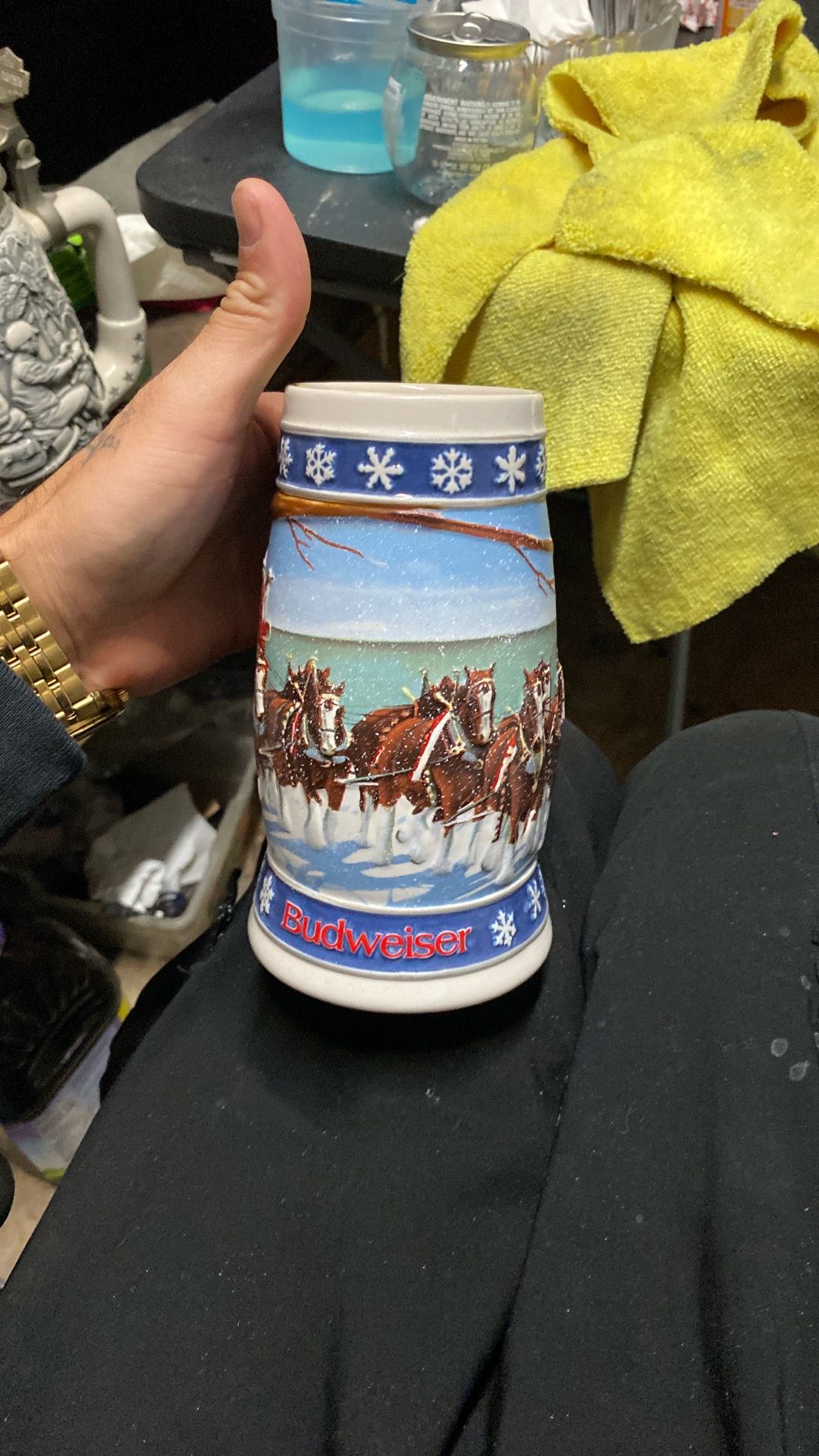 Budweiser steins
