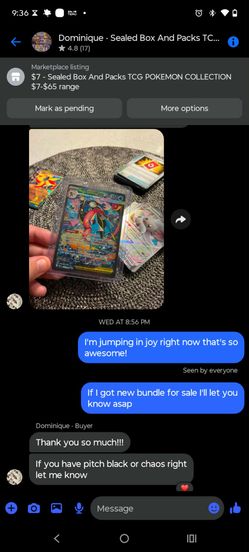 POKEMON BUNDLE AND PACKS $45 EACH AND $7 EACH DESTINED RIVALS/JOURNEY TOGETHER/CHAOS RISING/PITCH 
With proof and sells and luck came by 🤘🔥